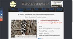 Desktop Screenshot of bedfordbanjoshop.com