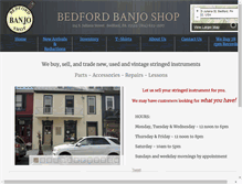 Tablet Screenshot of bedfordbanjoshop.com